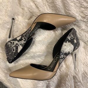 Calvin Klein Sebrina Nappa Snake Heel
